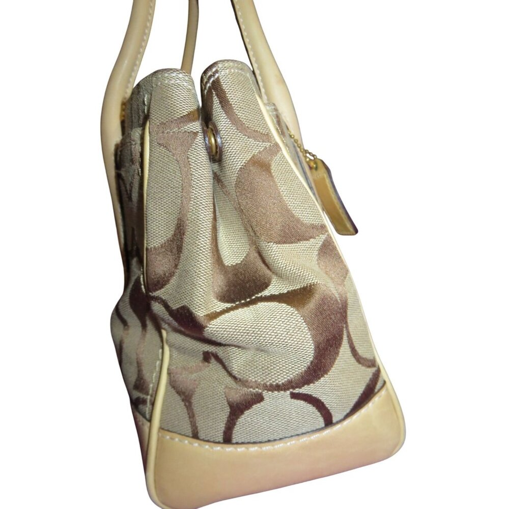 COACH 2007 Hamptons Madeline canvas & leather Signature C Monogram Satchel bag - Picture 3 of 13